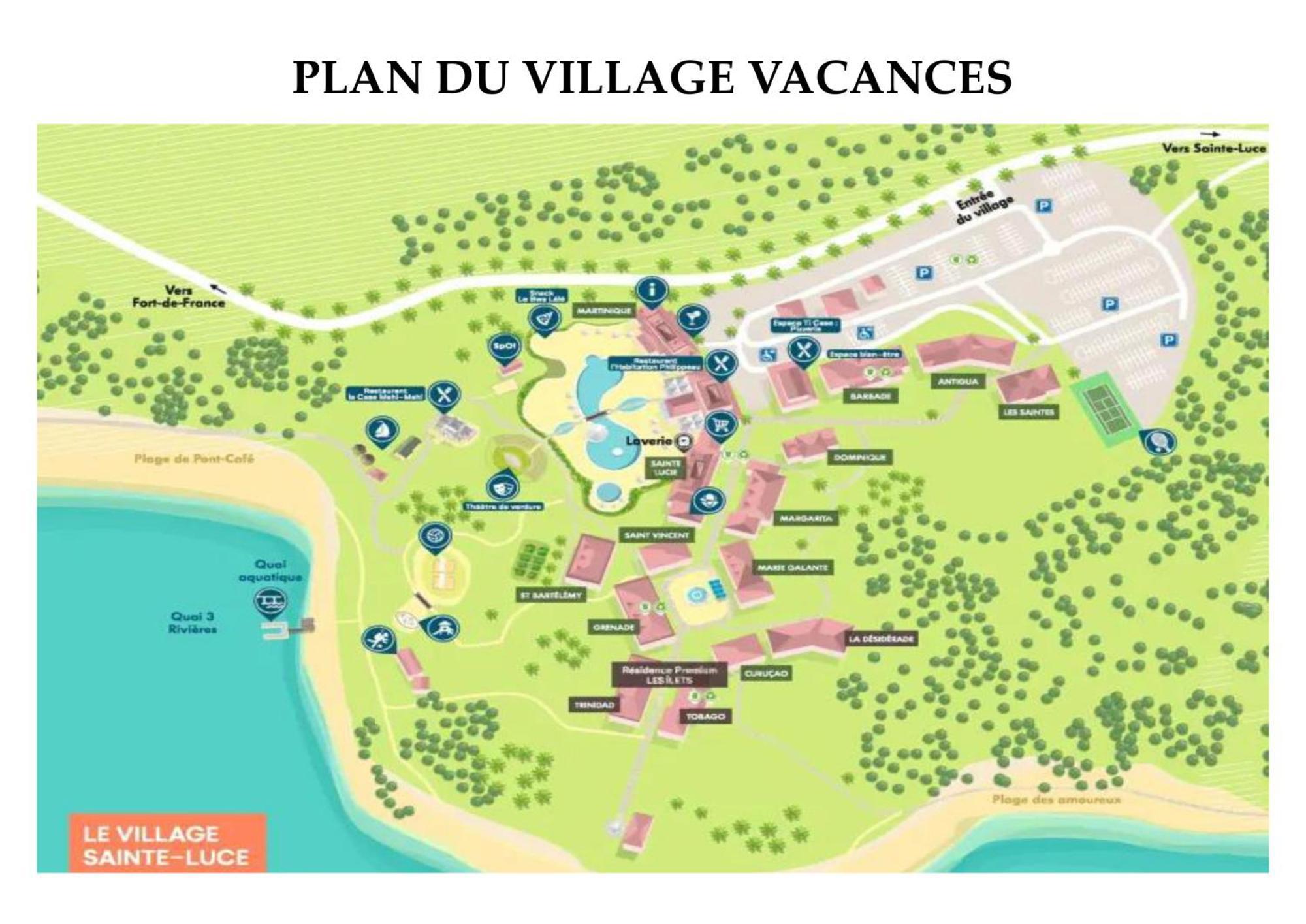 Dans Village Pierre & Vacances - 3 Pieces - Piscine, Plage - Vues Mer, Calme & Spacieux Sainte-Luce Eksteriør bilde